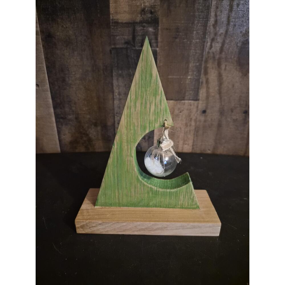 Handcrafted wooden Christmas tree